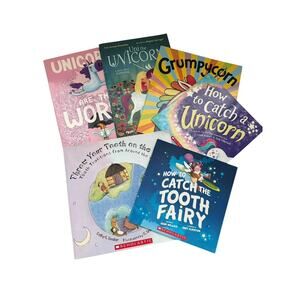 Magical Mythical Unicorn and Tooth Fairy Picture Book Lot of 6